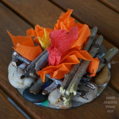 Campfire Craft And Camping Party Decor Mini Campfire