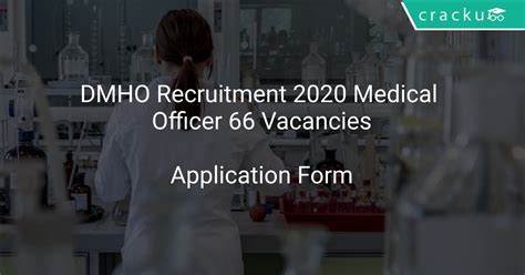 DMHO Recruitment 2020 Medical Officer 66 Vacancies Latest Govt Jobs