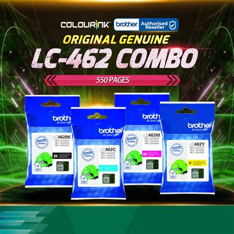 Brother LC462 Cyan Magenta Yellow Black Original Ink Cartridge For MFC