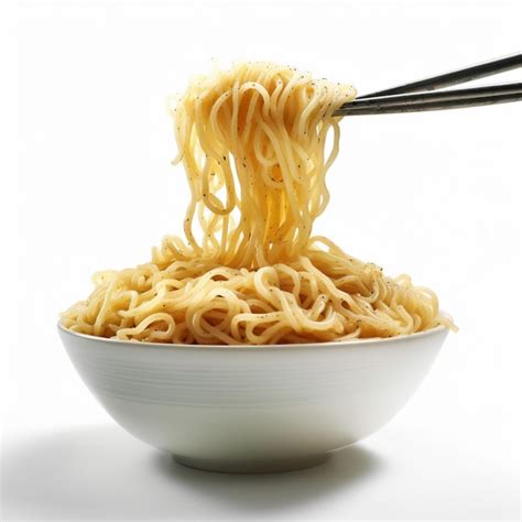 Premium Ai Image Noodles With White Background High Quality Ultra Hd