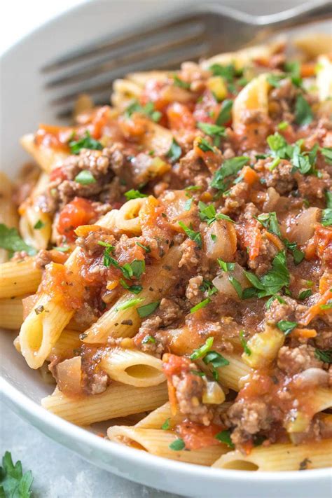 Quick And Easy Penne Bolognese Simply Whisked