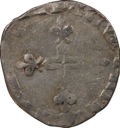 Coin France Henry Iii Double Sol Parisis Nd Type R Villeneuve