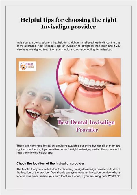 PPT Helpful Tips For Choosing The Right Invisalign Provider Growing