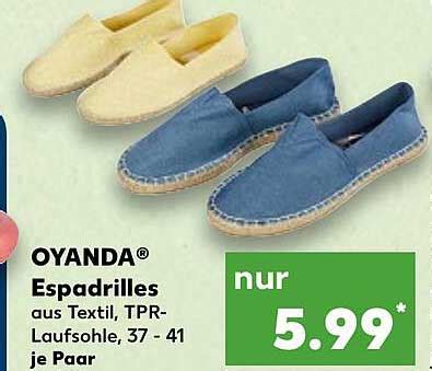 Oyanda Espadrilles Angebot Bei Kaufland Prospekte De