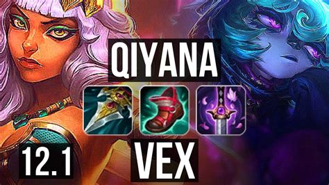 QIYANA Vs VEX MID Rank 1 Qiyana Rank 3 Legendary 13 2 1 KR