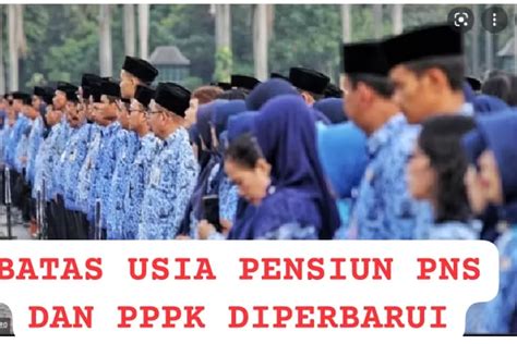 Inilah Kategori Batas Usia Pensiun Pns Dan Pppk Yang Ditetapkan Dalam