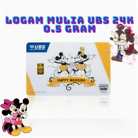 Jual Ubs Logam Mulia Disney Mickey Minnie Mouse Gudetama Hello