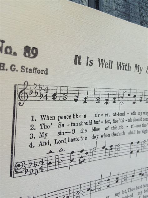 It Is Well With My Soul Hymn Sheet Music on by TheHymnShoppe, $7.00 ...