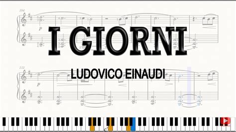 I Giorni Piano Tutorial Einaudi Free Sheet Music Youtube