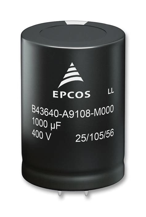 B43640B9687M000 Epcos Electrolytic Capacitor Snap in 680 µF Farnell UK