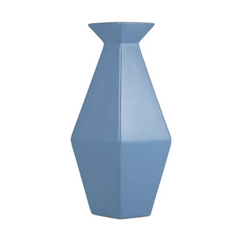 14 Blue Ceramic Geometric Vase Wilford Lee Home Accents