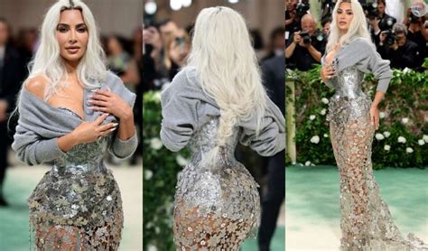 Cintura Extremamente Fina De Kim Kardashian Em Look Do Met Gala Choca