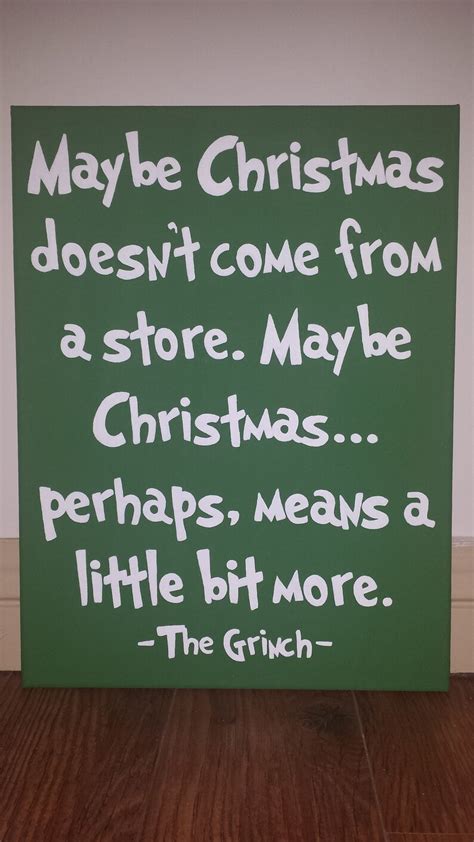 Maybe Christmas Doesn T Come From A Store Canvas Etsy