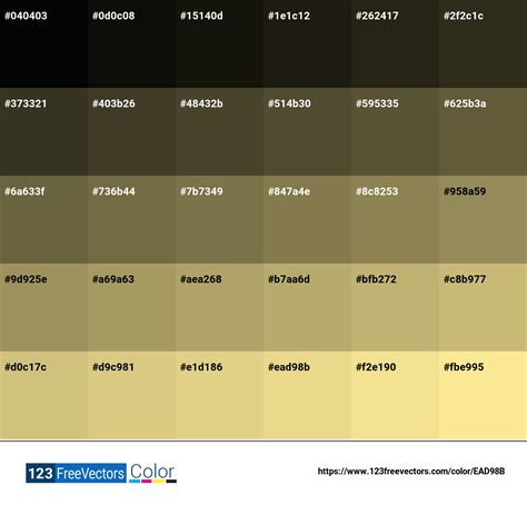 Pantone 13 0720 Tpx Custard EAD98B Detailed Color Information