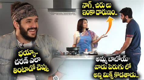 Amala Akkineni And Sharwanand Akkineni Akhil Hilarious Cooking