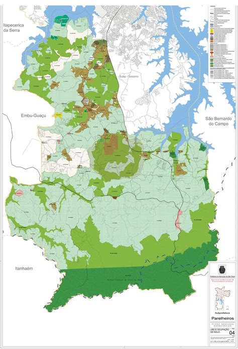 Parelheiros São Paulo Ocupação do solo mapa Mapa de Parelheiros São