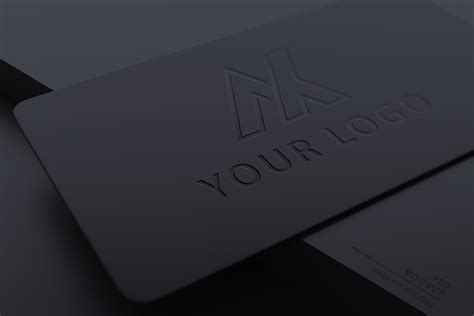 Black Business Card Logo Mockup Psd. | Creative Market