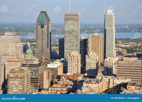 Montreal City Skyline stock photo. Image of american - 20628400