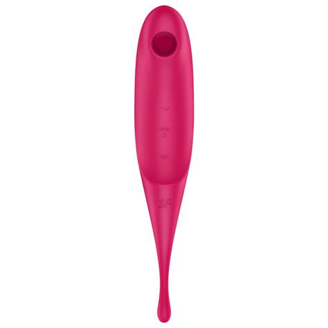 Satisfyer Twirling Pro Estimulador Y Vibrador Rojo Seductime Sex Shop