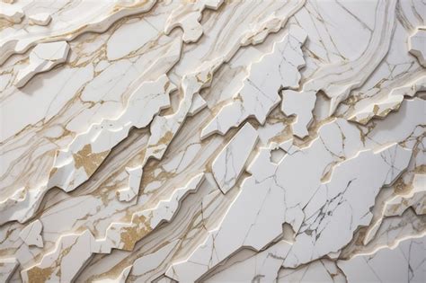 Premium Ai Image Close Up Of A White Marble Textured Wall