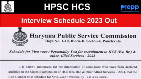 Hpsc Hcs Interview Schedule Out At Hpsc Gov In Check Physical