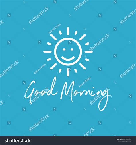 Good Morning Banner Beautiful Text Big Stock Vector Royalty Free