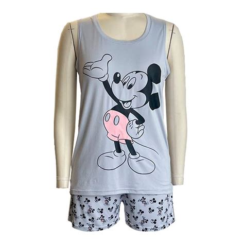 Pijama Disney Talla EG Print Mickey Mouse Gris Walmart