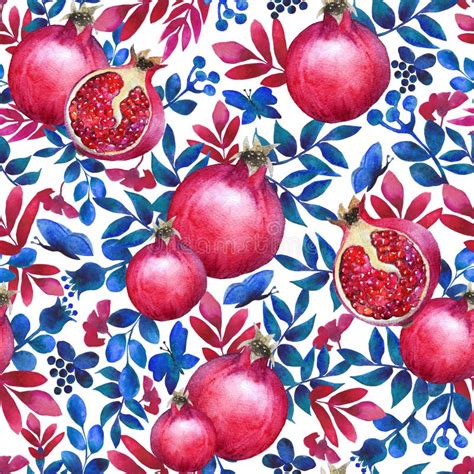 Ripe Pomegranate Fruit Stock Illustration Illustration Of Objects