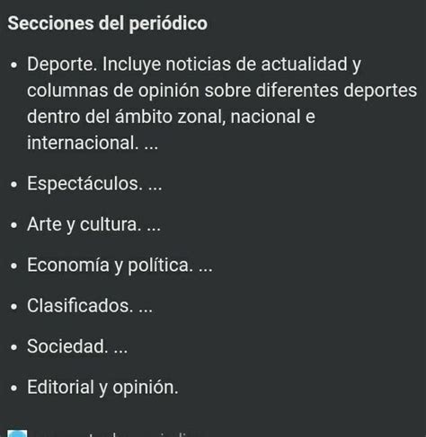 Partes Del Periódico Brainly Lat