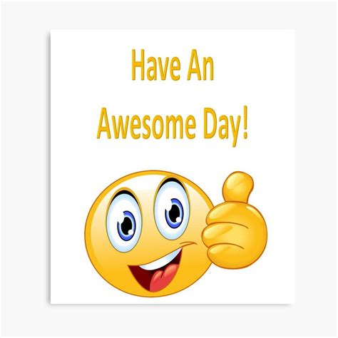 Have An Awesome Day – Poster - Canvas Print - Wooden Hanging Scroll Frame - Royal Decor Home