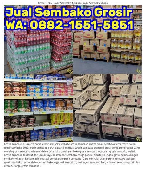 Ppt I I I Wa Distributor Sembako Harga Pabrik Omset Toko