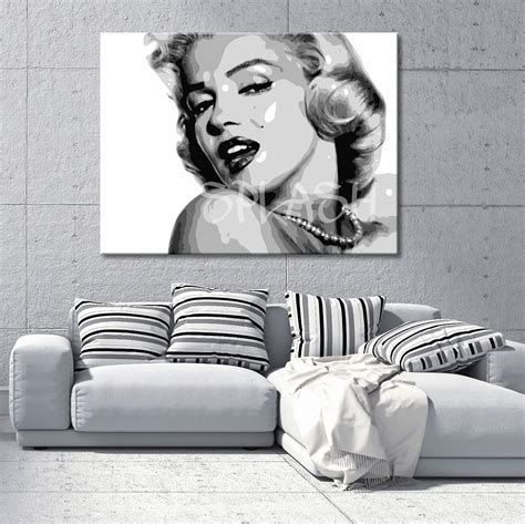 Cuadro De Marilyn Monroe Blanco Y Negro Cuadros Splash