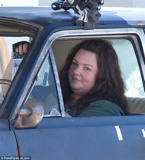 Bet That Has No Air Conditioner Melissa Mccarthy Smiles As She Films