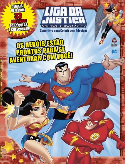 Livro Liga Da Justiça Sem Limites Superlivro Para Colorir Com