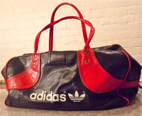 Vintage 80's ADIDAS Leather Gym Bag by MoxieRevival on Etsy