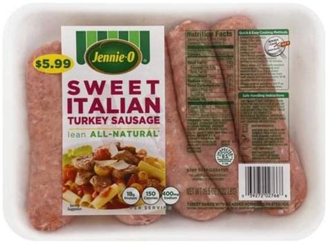 Jennie O Lean Sweet Italian Turkey Sausage Oz Nutrition