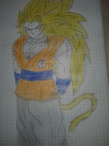 Goku xeno ssj3 y Ssj4 dibujados DRAGON BALL ESPAÑOL Amino