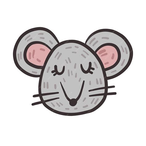 Mouse Face Cartoon