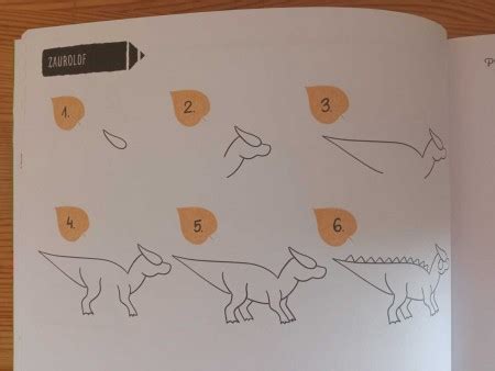 Rysowanie krok po kroku Dinozaury DużeKa