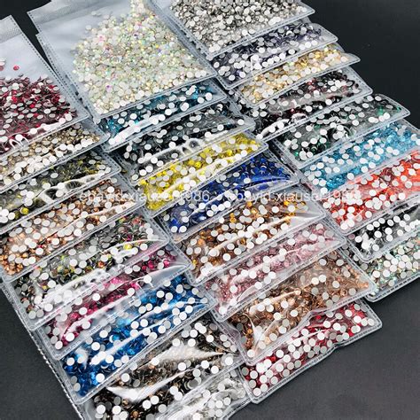 1440pcs Ss164mm Non Hotfix Glass Rhinestones Flat Back Gems Nails