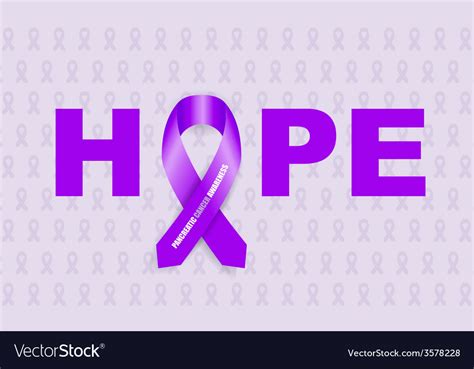 Pancreatic Cancer Ribbon Royalty Free Vector Image