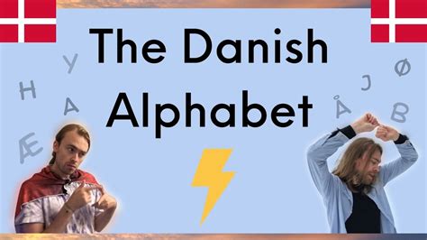 Learn The Danish Alphabet Basic Youtube