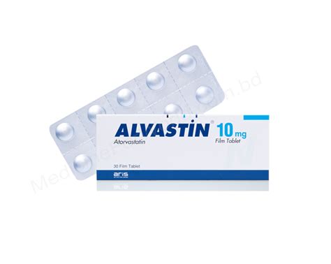 Atorvastatin Calcium Alvastin 10mg Rx Medicine For World