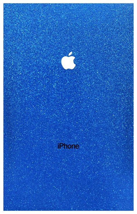 Metallic Glossy Sparkle Blue iPhone Lamination - Decoratemobile.com