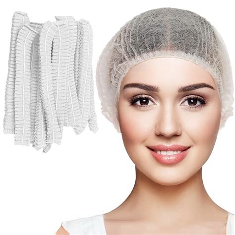 Disposable Bouffant Caps Pcs Inches Hair Net Elastic Dust Cap