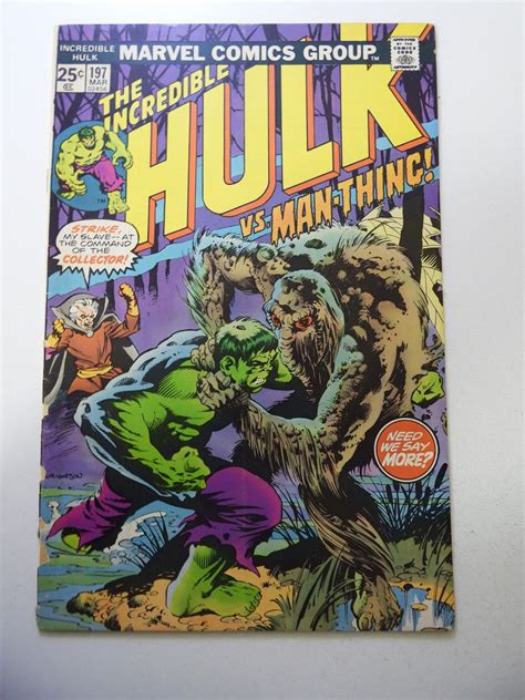 The Incredible Hulk 197 1976 GD Condition Cover Detached MVS Intact