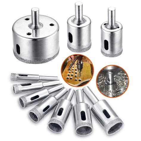 Diamond Drill Bit Hole Saw Drill Bits Tools Set For Glass Tile Ceramic