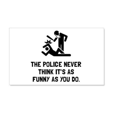 Police Funny Wall Decal by HotTeesCafe