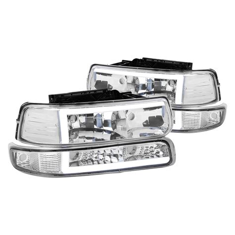 Spec D Lblh Siv G Rs Chrome Led Drl Bar Headlights With Turn