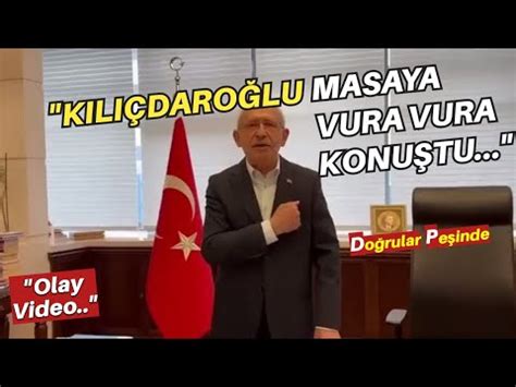 Kemal Kılıçdaroğlu masaya vura vura konuştu Ben burdayım Kılıçdaroğlu